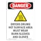 Signmission OSHA Danger Sign, Dryers Drums Hot Surface, 10in X 7in Decal, 7" W, 10" H, Portrait OS-DS-D-710-V-2558 - alternate 1